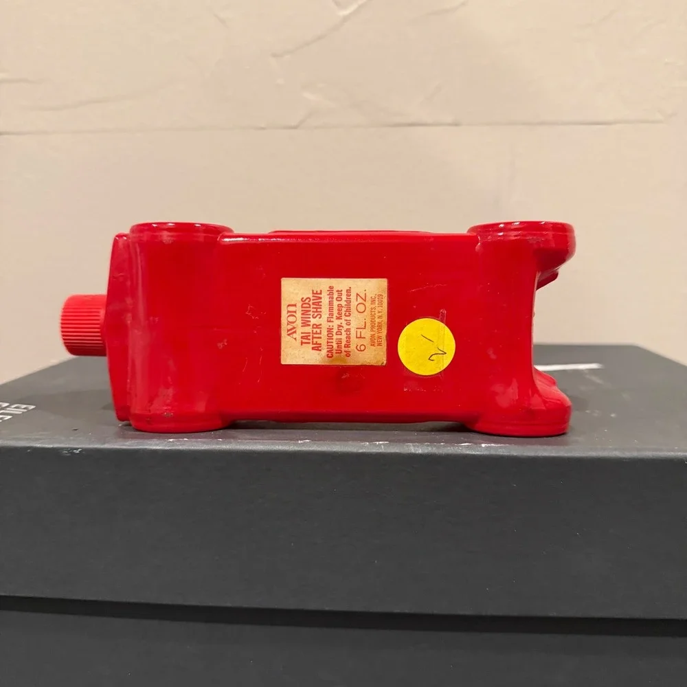 Vintage Avon Tai‎ Winds After Shave Red Car Bottle Collectible Decor